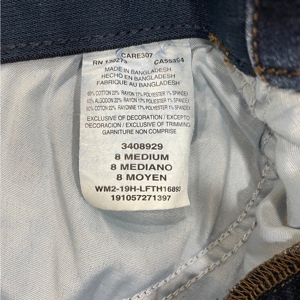 Women’s LEE Size 8 MEDIUM Bootcut Midrise Flex Motion Blue Jeans - Picture 4 of 8